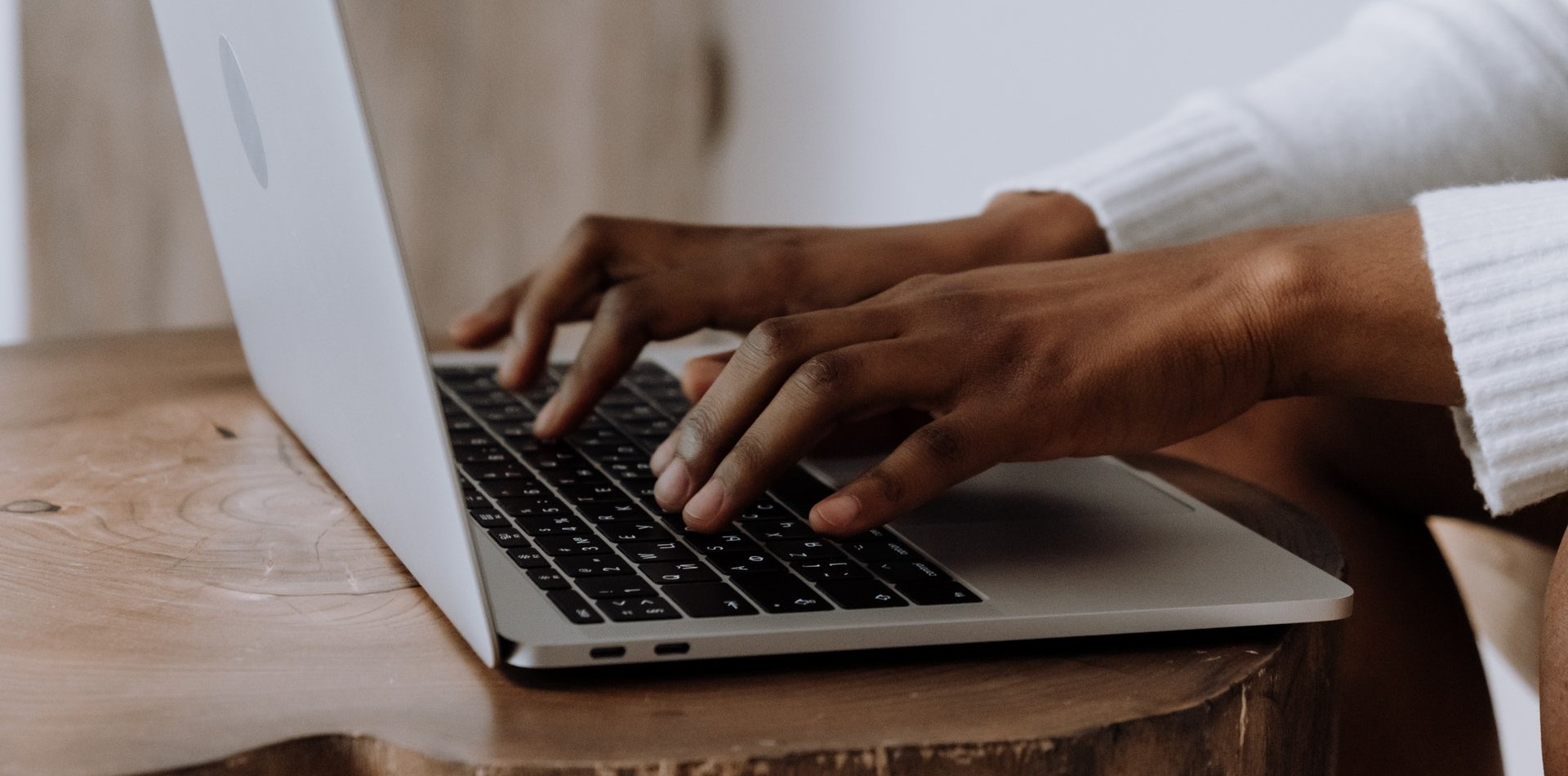 Hands on a keyboard